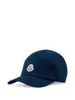 Moncler Kids' Unisex Baseball Cap In Blue