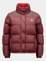 Moncler Verone 1 Stand-collar Puffer Jacket In Red