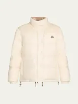 Moncler Verone 1 Stand-collar Puffer Jacket In Pink