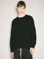 Moncler X Rick Owens Jumbo Crewneck Sweater In Black