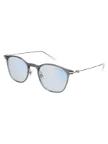 Montblanc Mb0098s Sunglasses In Grey Silver Light Blu