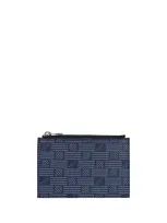 Moreau Paris Coin Purse In Navy Blue / Navy Blue