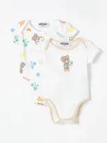 Moschino Babies' Bodysuit  Kids Color White In Weiss