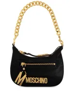 Moschino Logo-lettering Mini Bag In Black