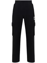 Moschino Logo Patch Sweatpants In Black