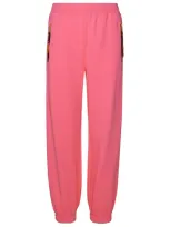 Moschino Fuchsia Cotton Pants In Pink