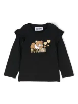 Moschino Babies' Logo-print Sweatshirt In Black