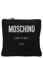 Moschino Messenger Bag With Logo In Multi