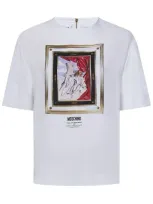 Moschino Painting-print Crepe Blouse In White