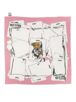 Moschino Silk Scarf In Pink