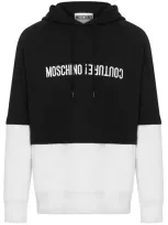 Moschino Sweatshirt With Color-block Design In Black