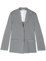 Mrz Knitted Blazer In Grey