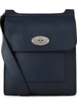 Mulberry Leather Antony Messenger Bag In Blue