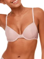 Naia Holly Unlined Demi Bra In Medium Beige