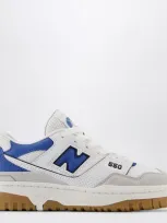 New Balance Kids' 550 Low-top Sneakers In White With Blue Agate And Brighton Gray In Grey