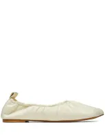 Niccolò Pasqualetti Obliqua Ballerina Shoes In Neutrals