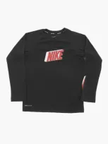 Nike Active Long Sleeve Crew-neck T-shirt In Black