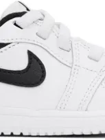 Nike Baby White & Black Jordan 1 Low Alt Sneakers In White/black-white