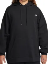 Nike Mens  Club Ft Oversized Pullover Hoodie In White/black