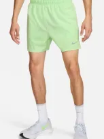 Nike Men's Challenger Dri-fit 5" Brief-lined Running Shorts In Green