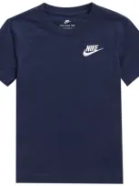 Nike Kids'  Embroidered Futura T-shirt In Midnight Navy