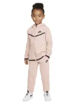 Nike Kids' Girls   Tech Fleece Set In Black/pink Oxford