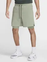 Nike Men's Unlimited Dri-fit 7" 2-in-1 Versatile Shorts In Green