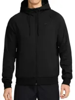 Nike Primary Dri-fit Full Zip Hoodie In Black