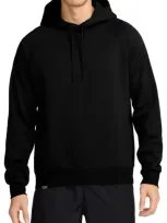 Nike Men's Primary Dri-fit Uv Pullover Versatile Hoodie In Black/black