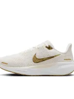 Nike Women's Pegasus 41 Road Running Shoes In Phantom/metallic Gold/light Pumice/sail 