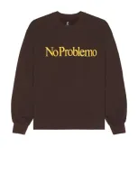 No Problemo Sweatshirt In Brown