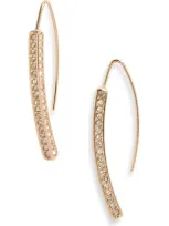 Nordstrom Crystal Curved Bar Linear Drop Earrings In Gold