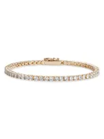 Nordstrom Cubic Zirconia Tennis Bracelet In Clear- Gold