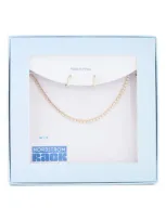 Nordstrom Rack Pavé Cubic Zirconia Huggie Earrings & Tennis Necklace Set In Clear- Gold