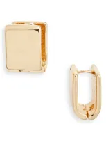 Nordstrom Wide Flat Huggie Hoop Earrings In Gold