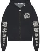 Norwood Nor Shield Zip Hoodie In 黑色