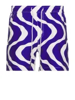 Oas Rippling Swim Short In Blue