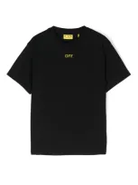 Off-white Kids' Arrow Stitched Tee Ss In Black