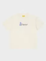 Off-white Kids' Arrow Flower Logo-print Cotton-jersey T-shirt In Off White - Light