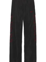 Off-white Outline Diag Nylon Trackpant In Black