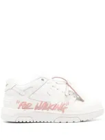 Off-white Sneakers In Pink Leather