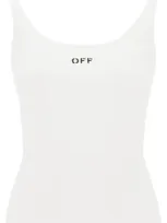 Off-white Tank Top With Off Embroidery Women In Multicolor