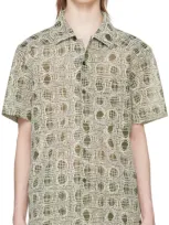 Olly Shinder Green Warp Shirt In 绿色