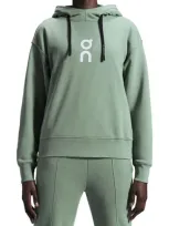 On Club Oversize Organic Cott Blend Hoodie In Fern