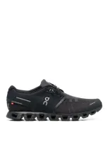 On Running Cloud 5 Sneakers In Black Leather