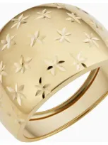 Oradina 14k Gold Starry Night Dome Ring In Yellow Gold