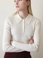 Oyun Classic Rib Polo In Ivory