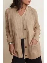 Oyun Kai Boyfriend Cardigan In Khaki