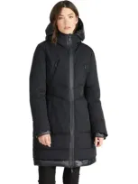 Pajar Rimi Mid Length Parka With Fixed Hood In Black