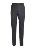 Pal Zileri Wool Tailored Trousers In Grey